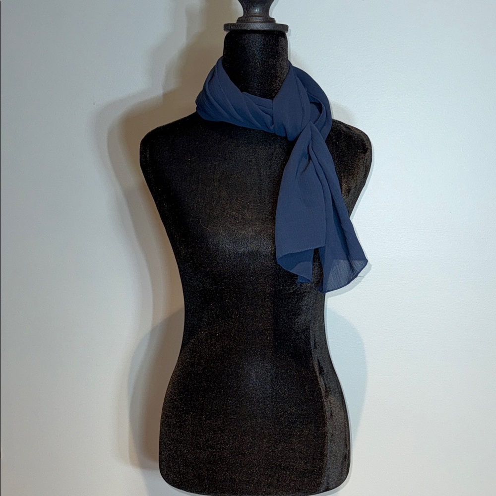 Elegant Blue Women's Scarf